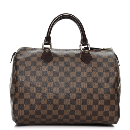 Louis Vuitton Damier Ebene Speedy 30 1 of 12