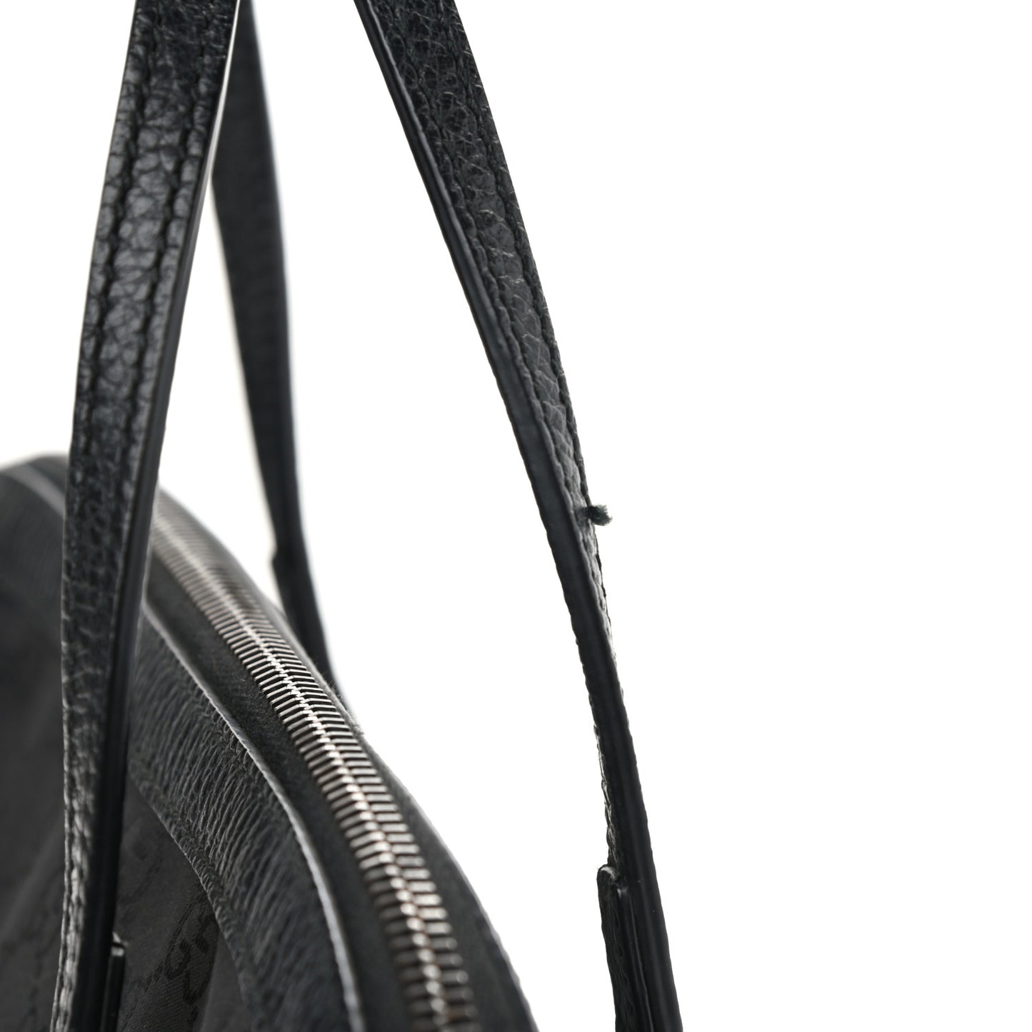 Nylon Monogram Medium Dome Bag Black