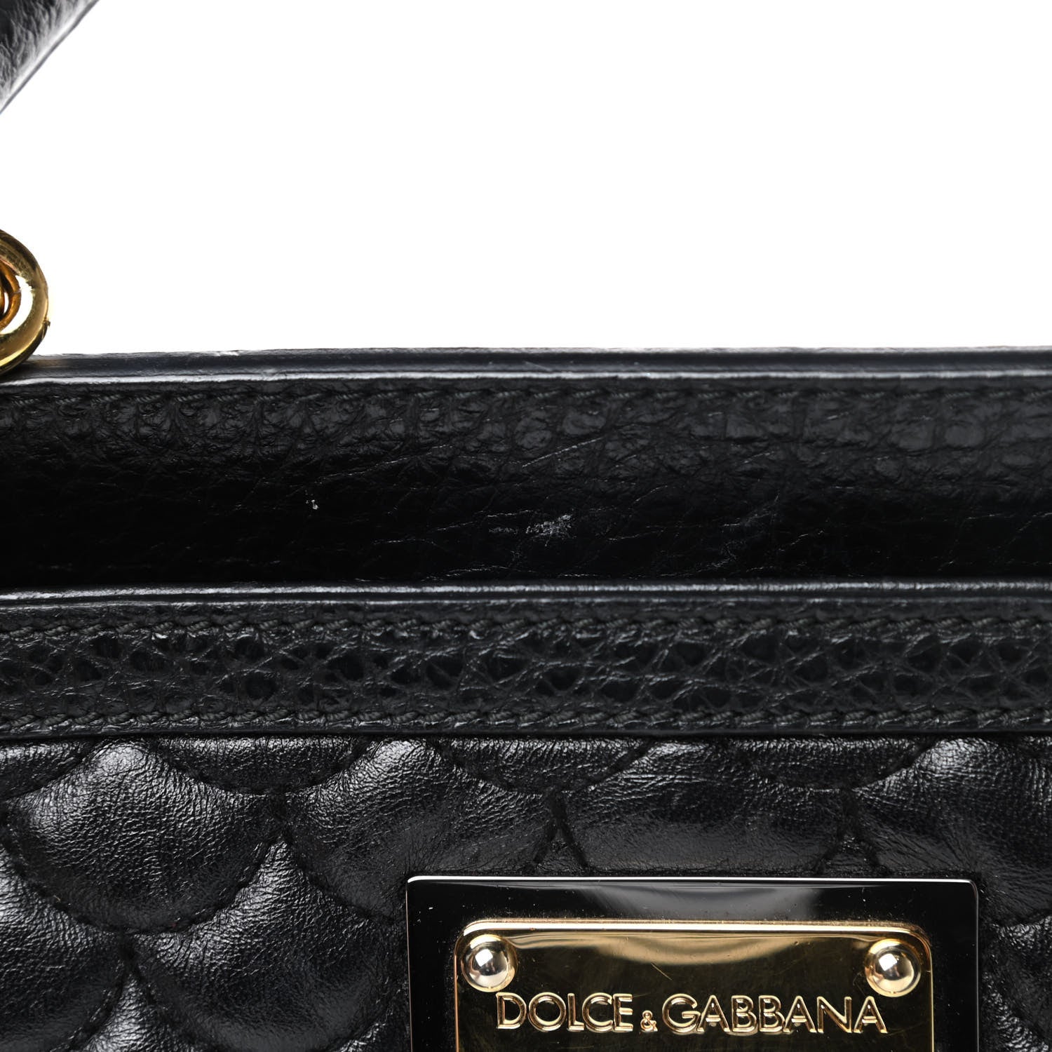 Dolce & Gabbana Calfskin Quilted Extra Large Miss Sicily Satchel Black 13 of 13