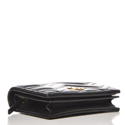 Gucci Calfskin Matelasse GG Marmont Card Case Wallet Black 4 of 7