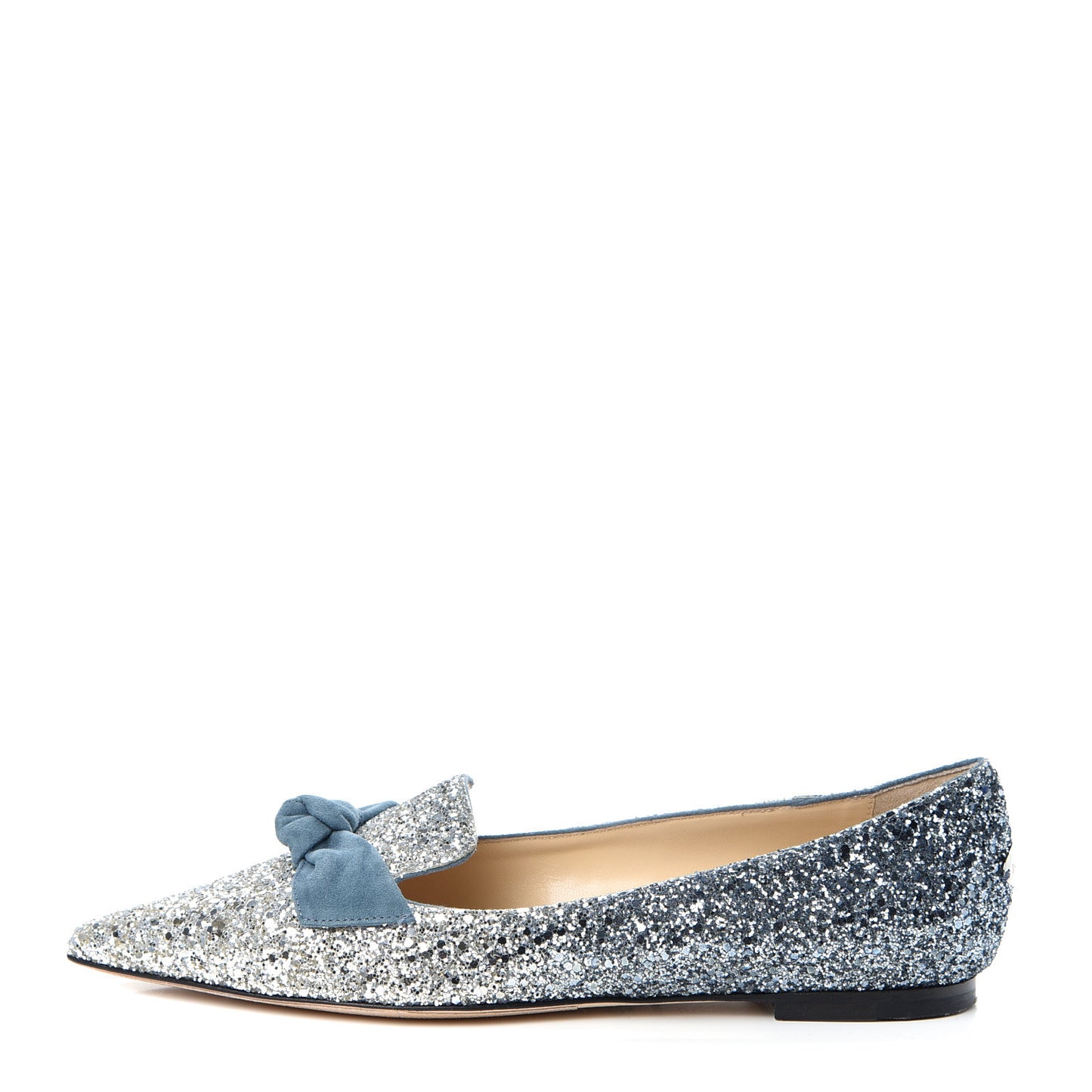 Glitter Degrade Fireball Gabie Flats 37.5 Silver Dusk Blue
