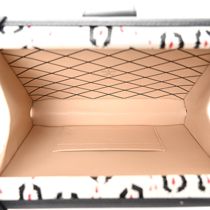 Louis Vuitton Calfskin Graphic Print Petite Malle 5 of 10