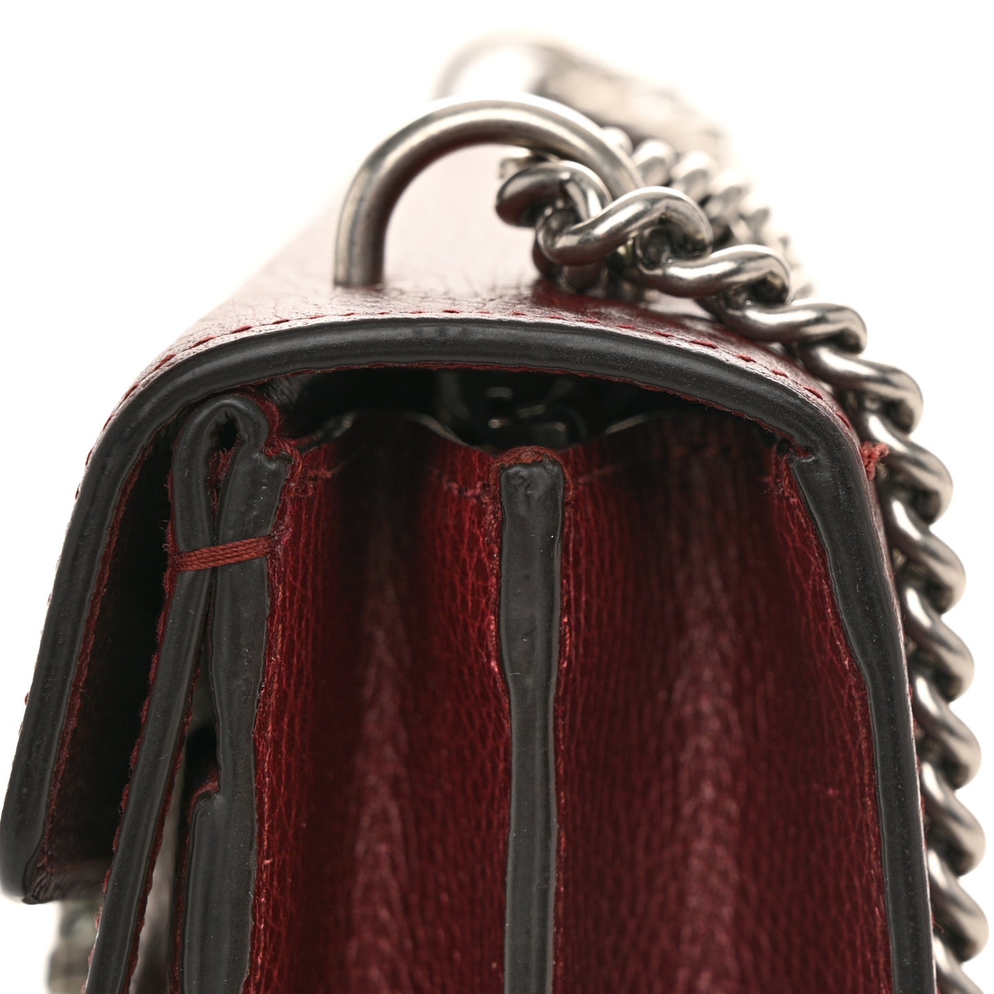 Dollar Calfskin Crystal Small Dionysus Shoulder Bag Vintage Bordeaux