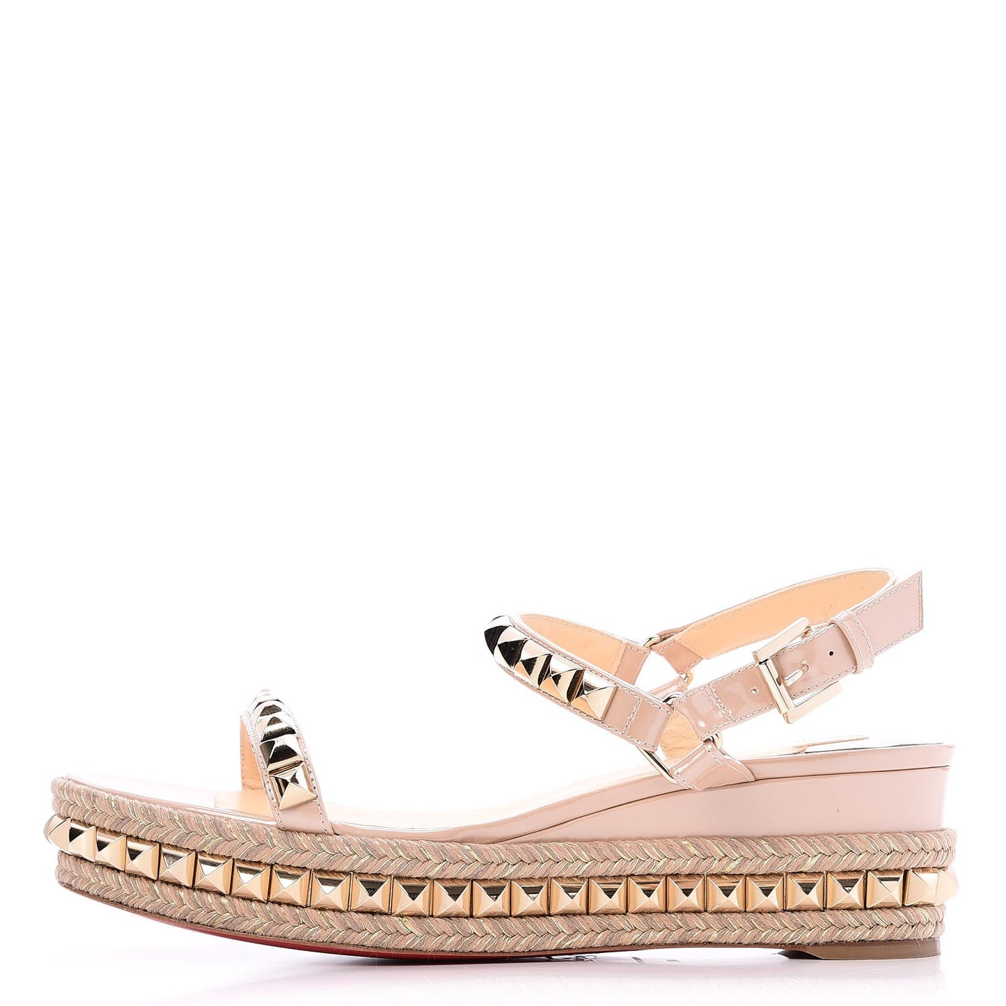 Patent Cataclou 60 Platform Sandals 40 Nude