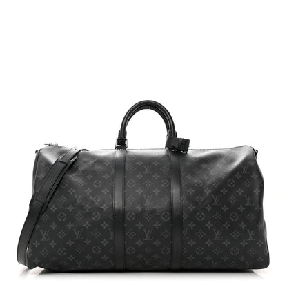 Louis Vuitton Monogram Eclipse Keepall Bandouliere 55 1 of 11
