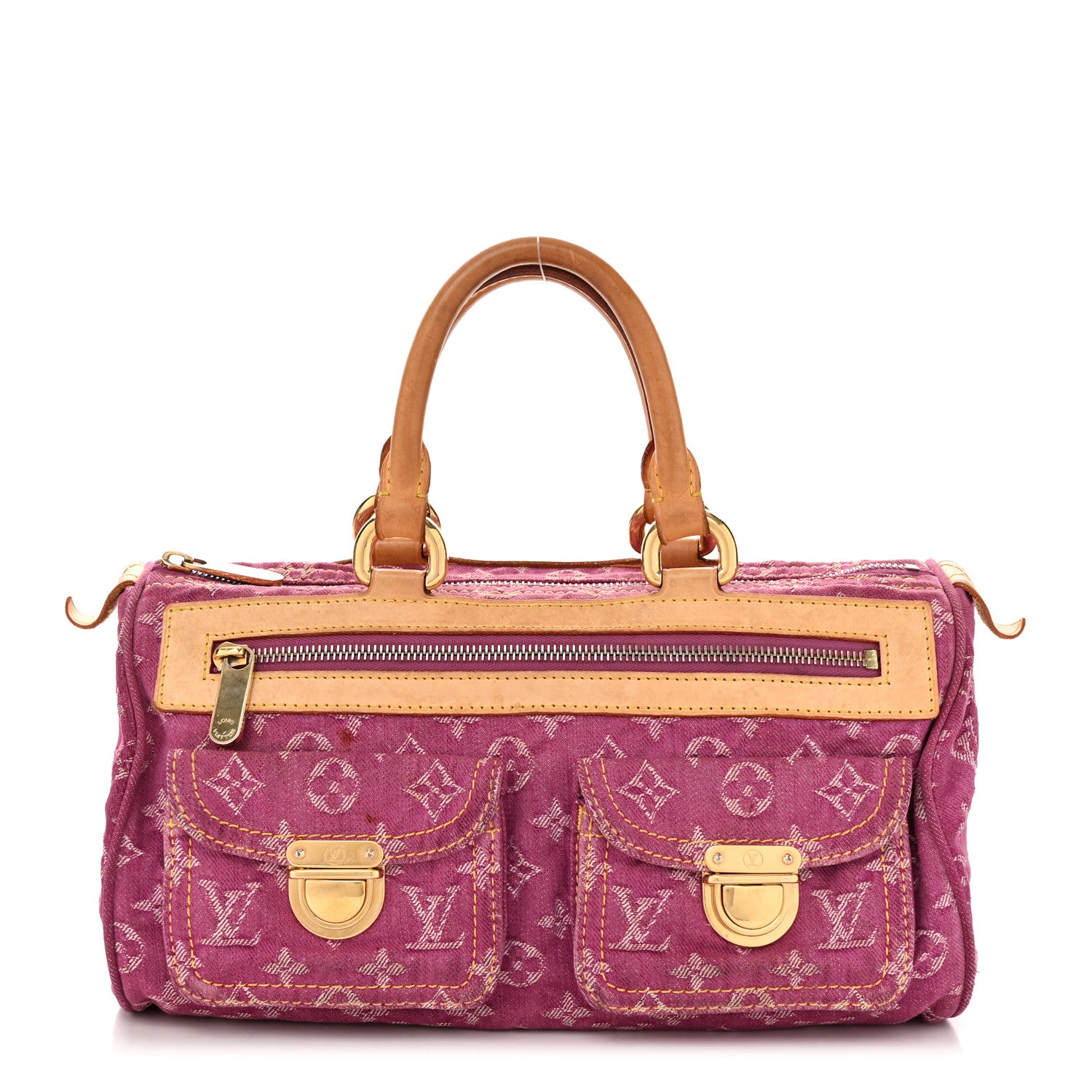Louis Vuitton Monogram Denim Neo Speedy Fuchsia 1 of 13