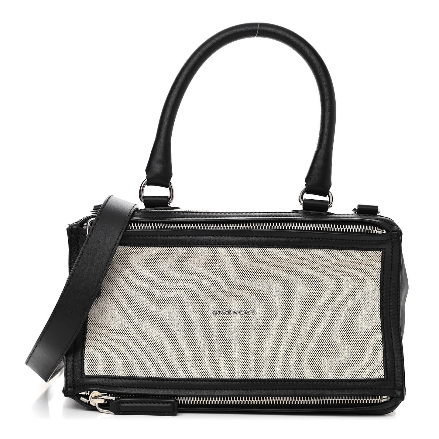 Calfskin Canvas Medium Pandora Black