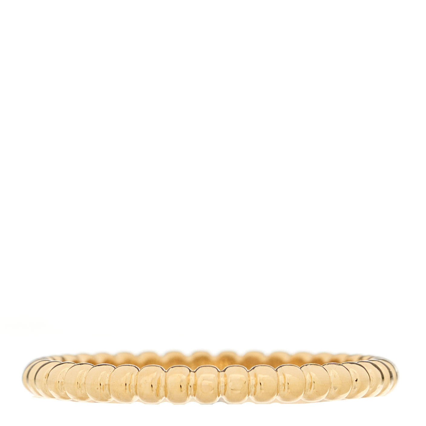 Van Cleef & Arpels 18K Yellow Gold Small Perlee Ring 56 7.5 3 of 5