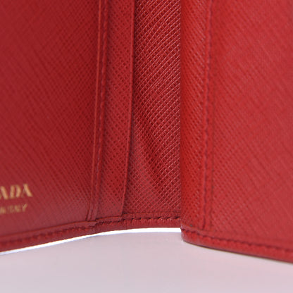 Prada Saffiano Compact Wallet Fuoco 11 of 11