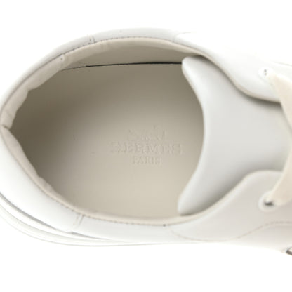 Hermes Calfskin Day Sneakers 37.5 White 6 of 11