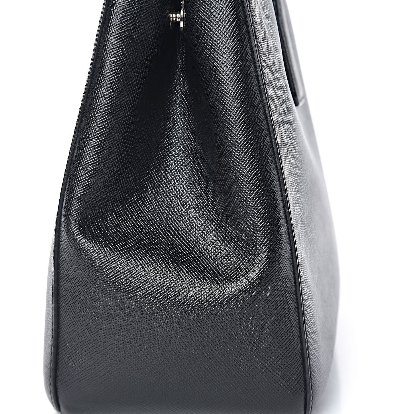 Saffiano Small Galleria Double Zip Tote Black