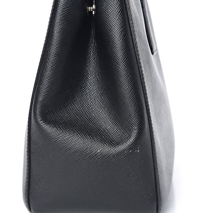 Prada Saffiano Small Galleria Double Zip Tote Black 8 of 16