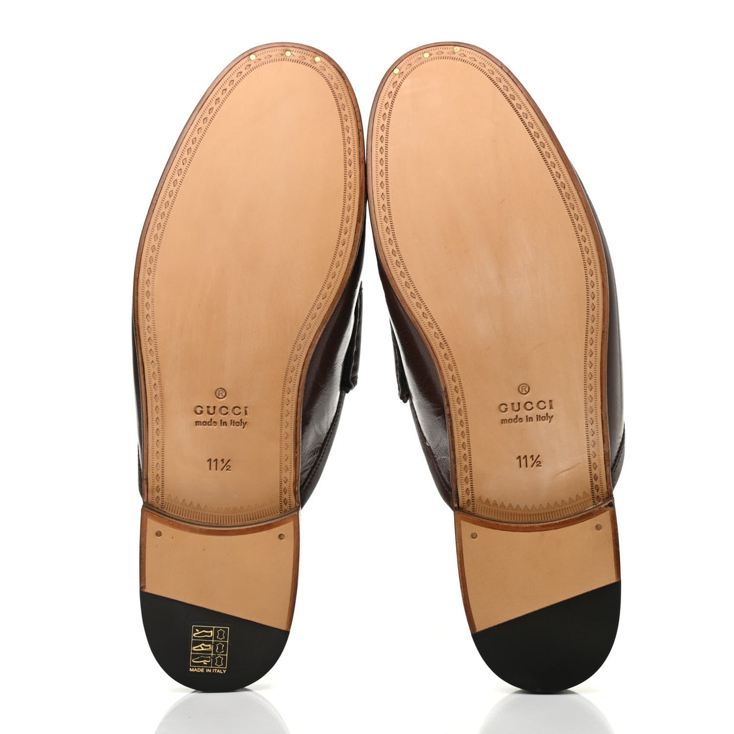 Goatskin Mens Horsebit Slippers 11.5 Light Brown