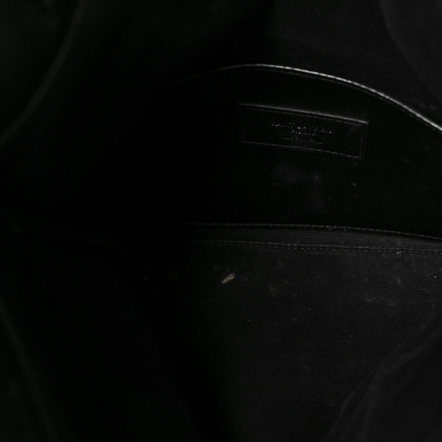 Saint Laurent Grain De Poudre West Hollywood Monogram Fold Over Clutch Black 5 of 8