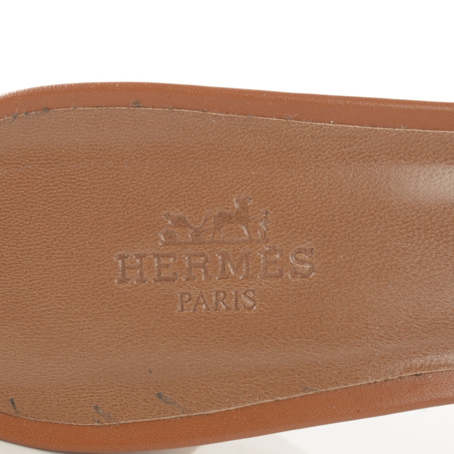 Hermes Calfskin Oasis Sandals 38 Gold 7 of 8