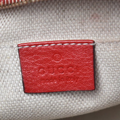 Gucci Pebbled Calfskin Small Soho Disco Bag Tabasco Red 6 of 15