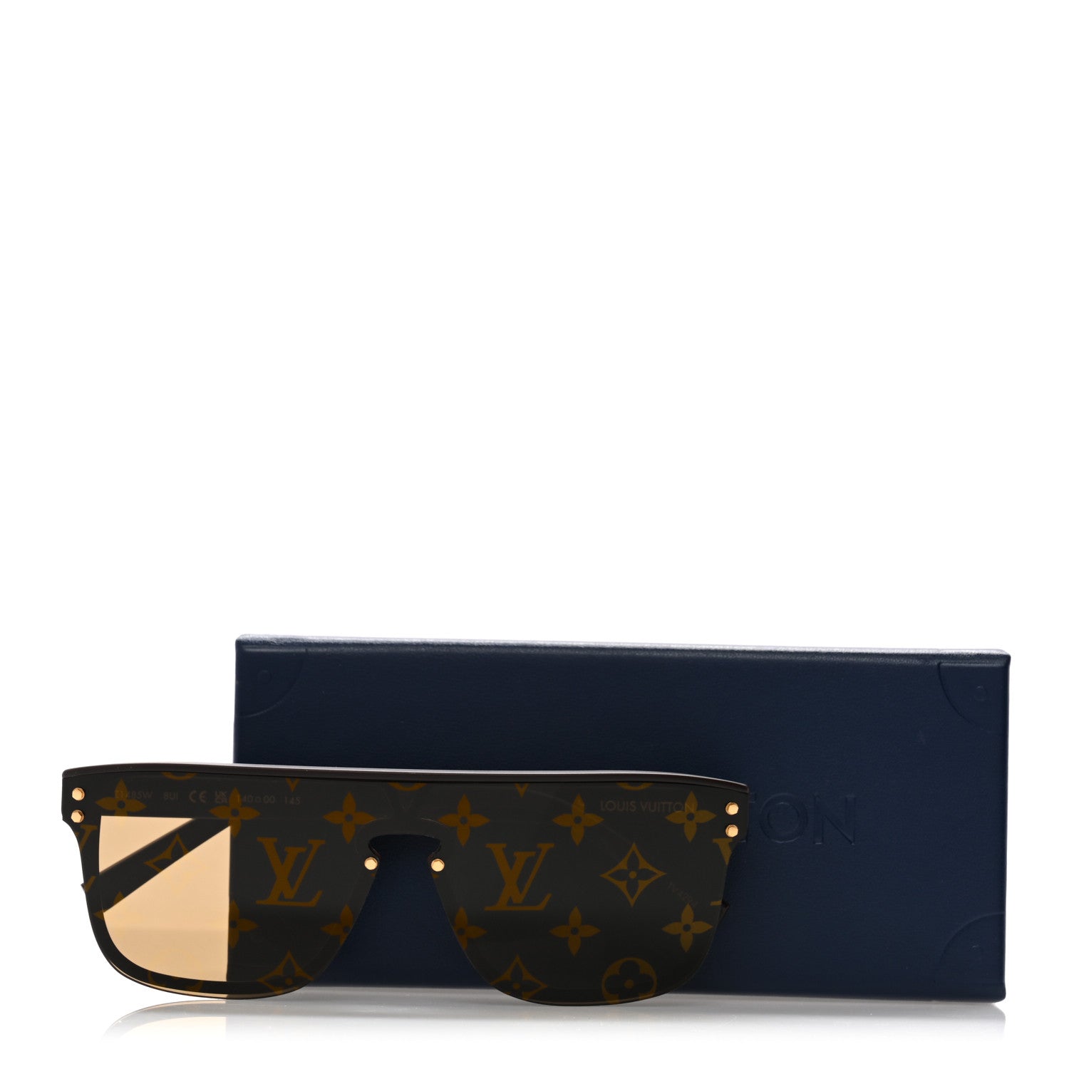 Louis Vuitton Acetate LV Waimea Square Sunglasses Z1485W Brown 7 of 7