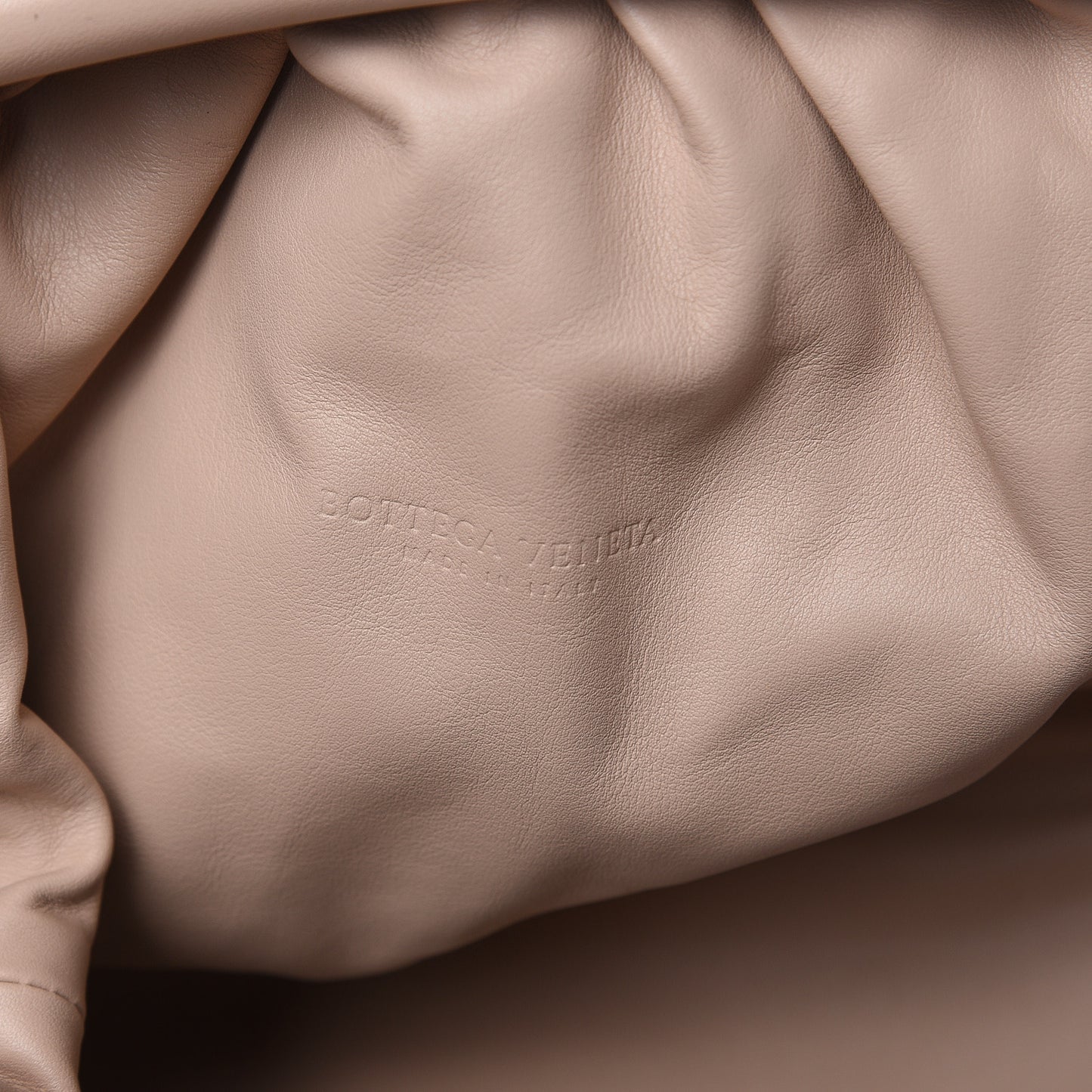 Smooth Butter Calf The Pouch Oversized Clutch Nude