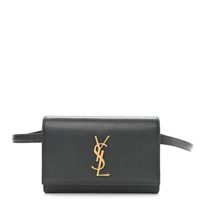 Saint Laurent Smooth Calfskin Monogram Kate Belt Bag Marine 1 of 10