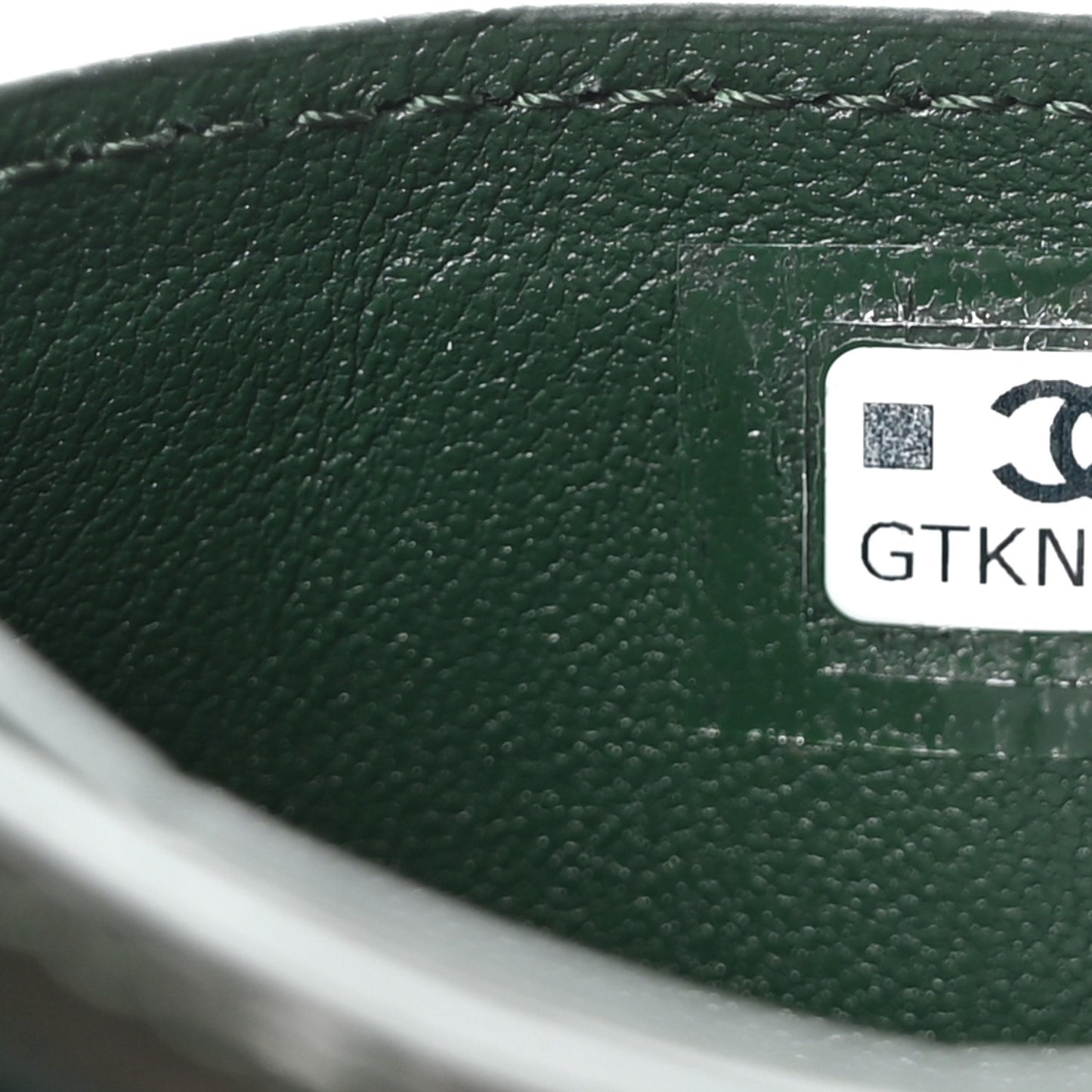 Calfskin Crocodile Embossed Crococo Card Holder Emerald