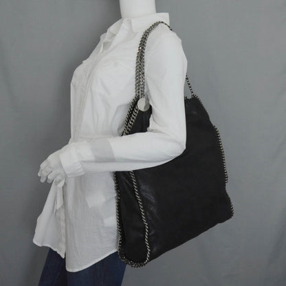 Stella McCartney Leather Falabella Tote Black 2 of 13