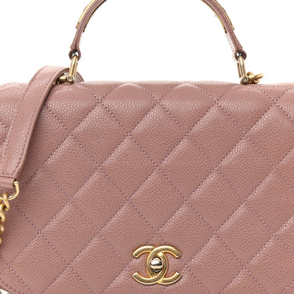 Chanel Caviar Carry Around Flap Bag Light Pink 8 of 8