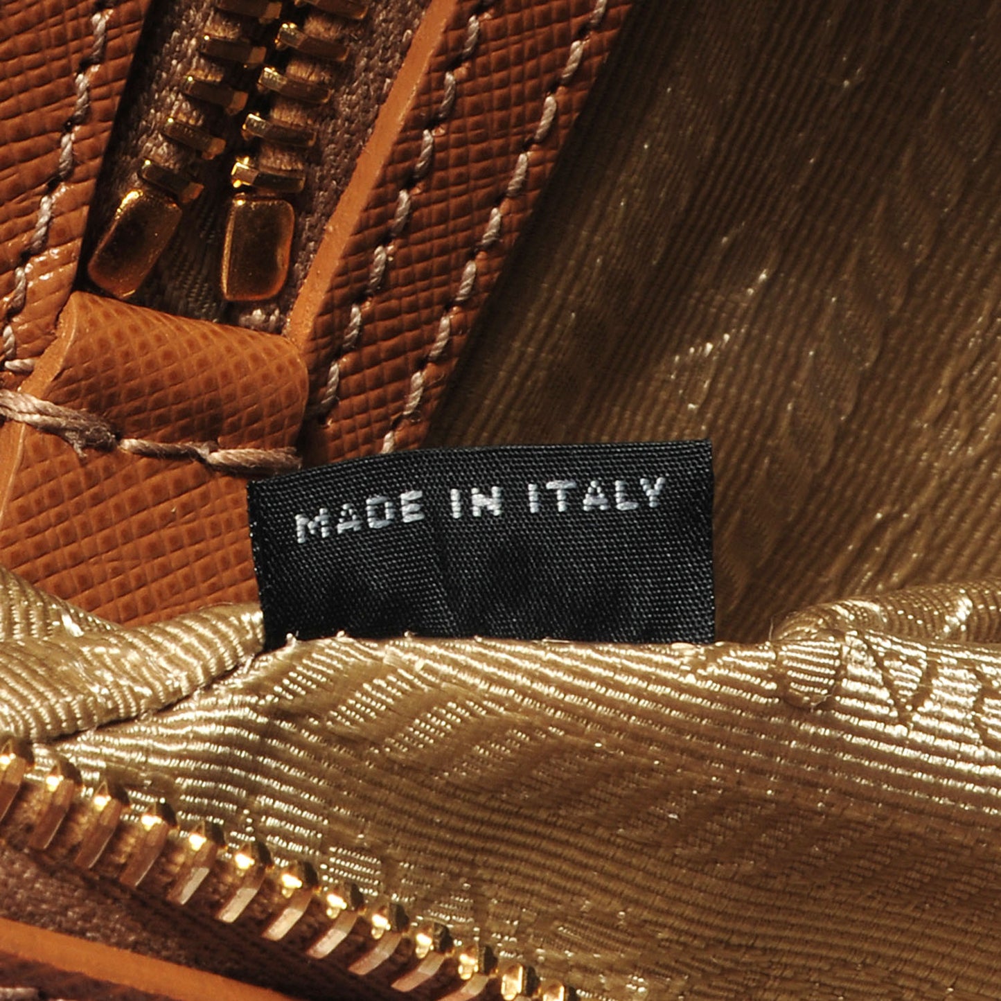 Saffiano Lux Bowler Caramel