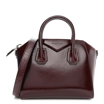 Givenchy Crinkled Patent Calfskin Small Antigona Aubergine 1 of 9