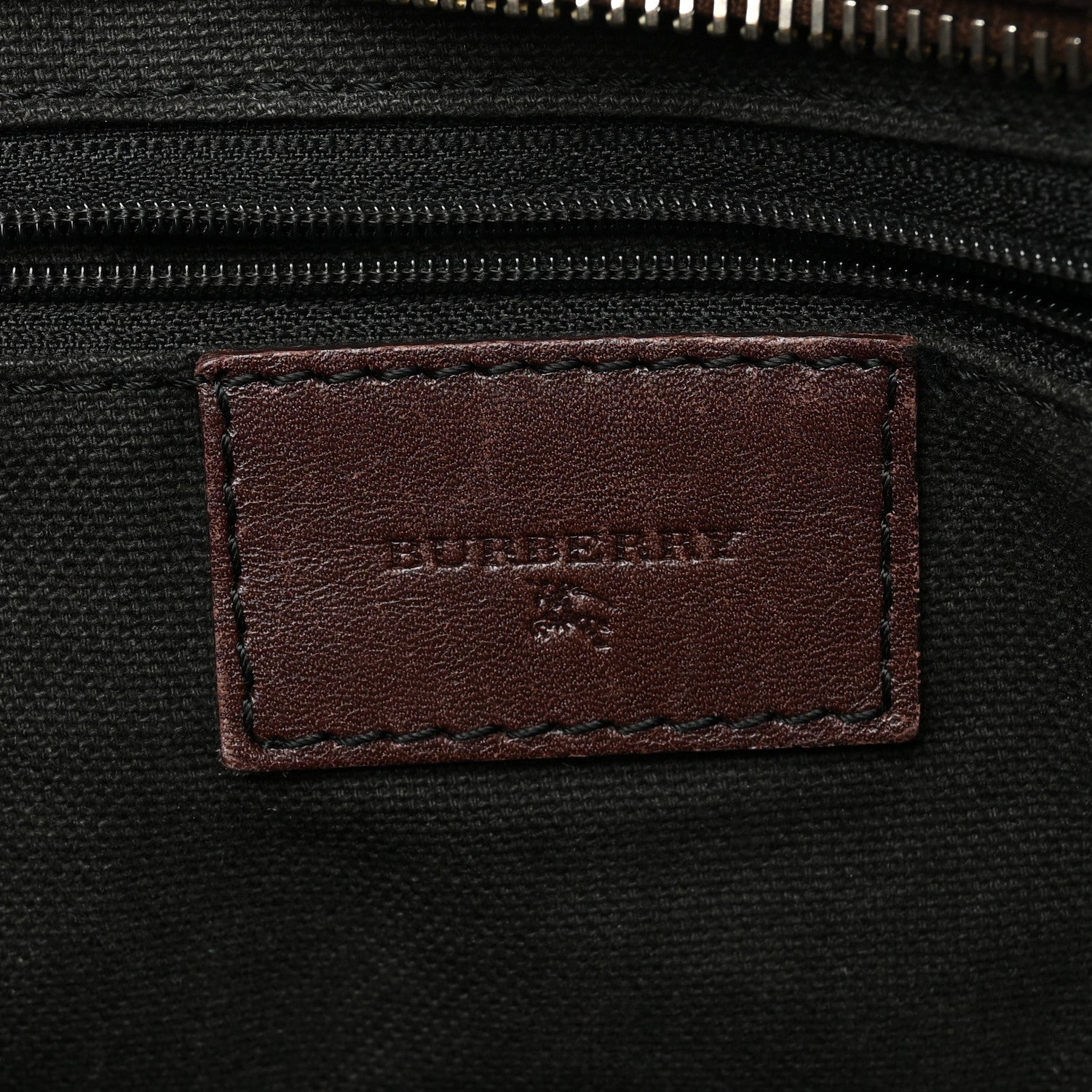 Burberry Haymarket Check Studded Tote Bag Chocolate 6 of 11