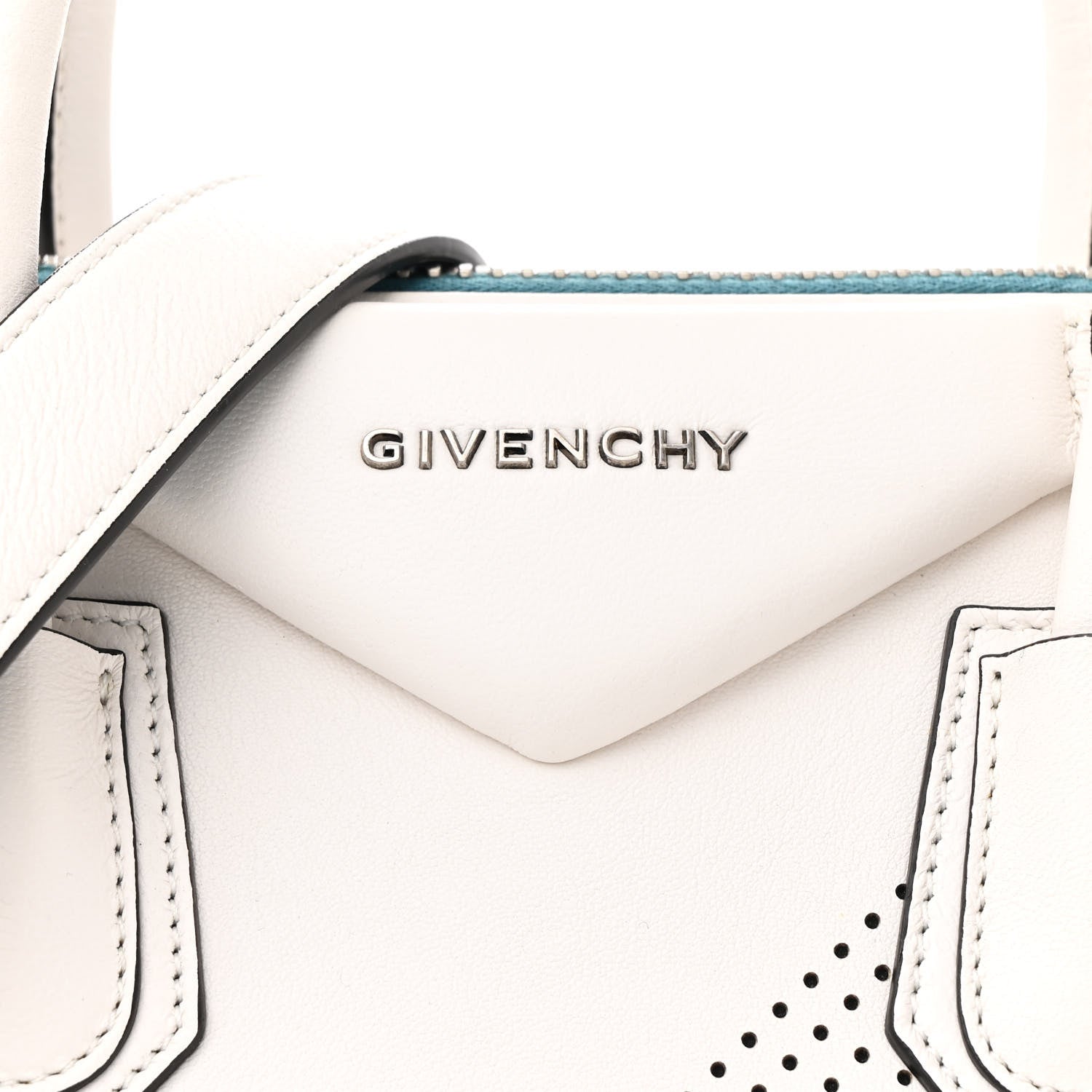 Givenchy Lambskin Perforated Small Antigona White 8 of 12