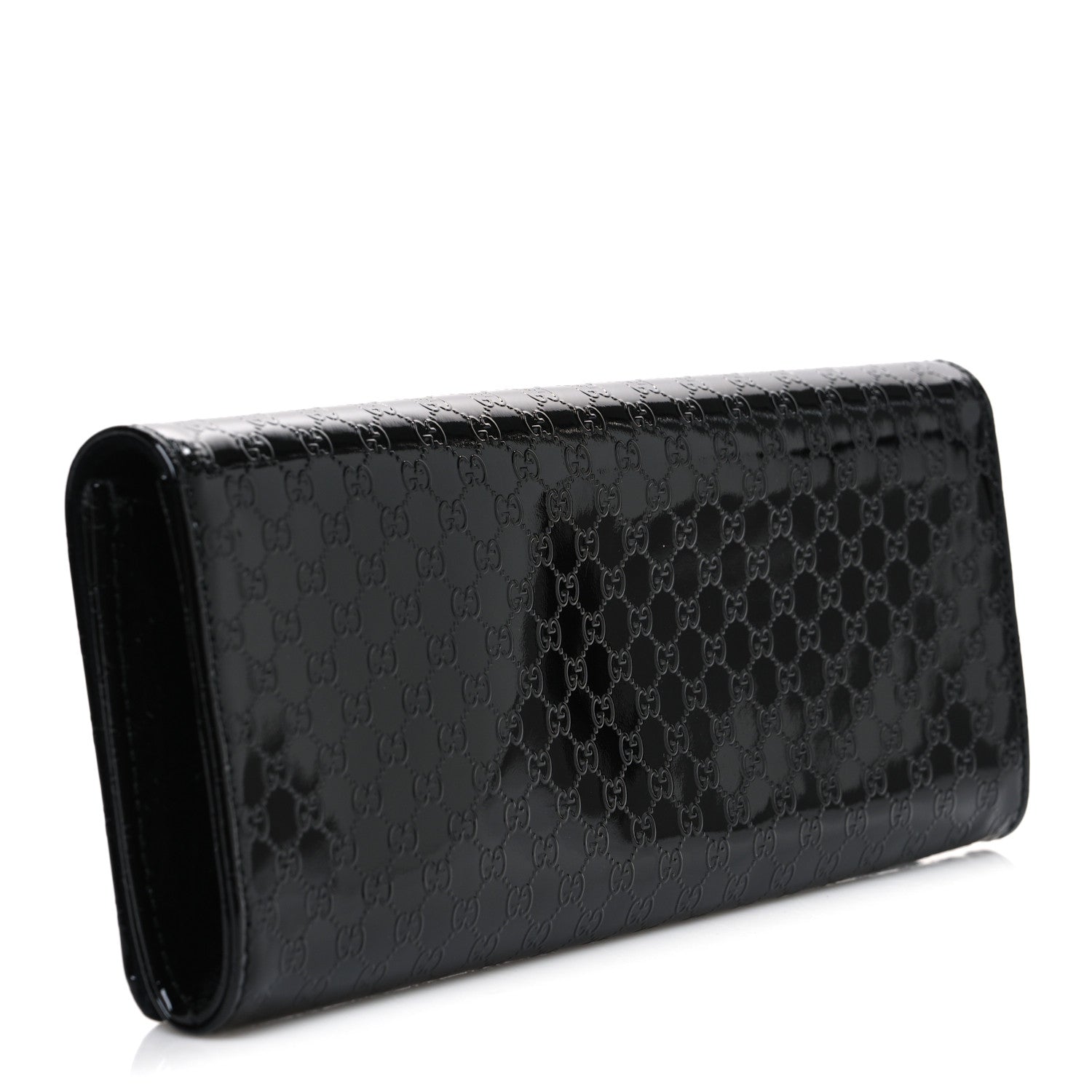 Gucci Patent Microguccissima Small Broadway Clutch Black 3 of 7