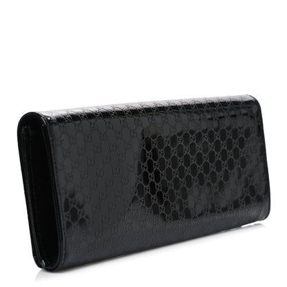 Gucci Patent Microguccissima Small Broadway Clutch Black 3 of 7