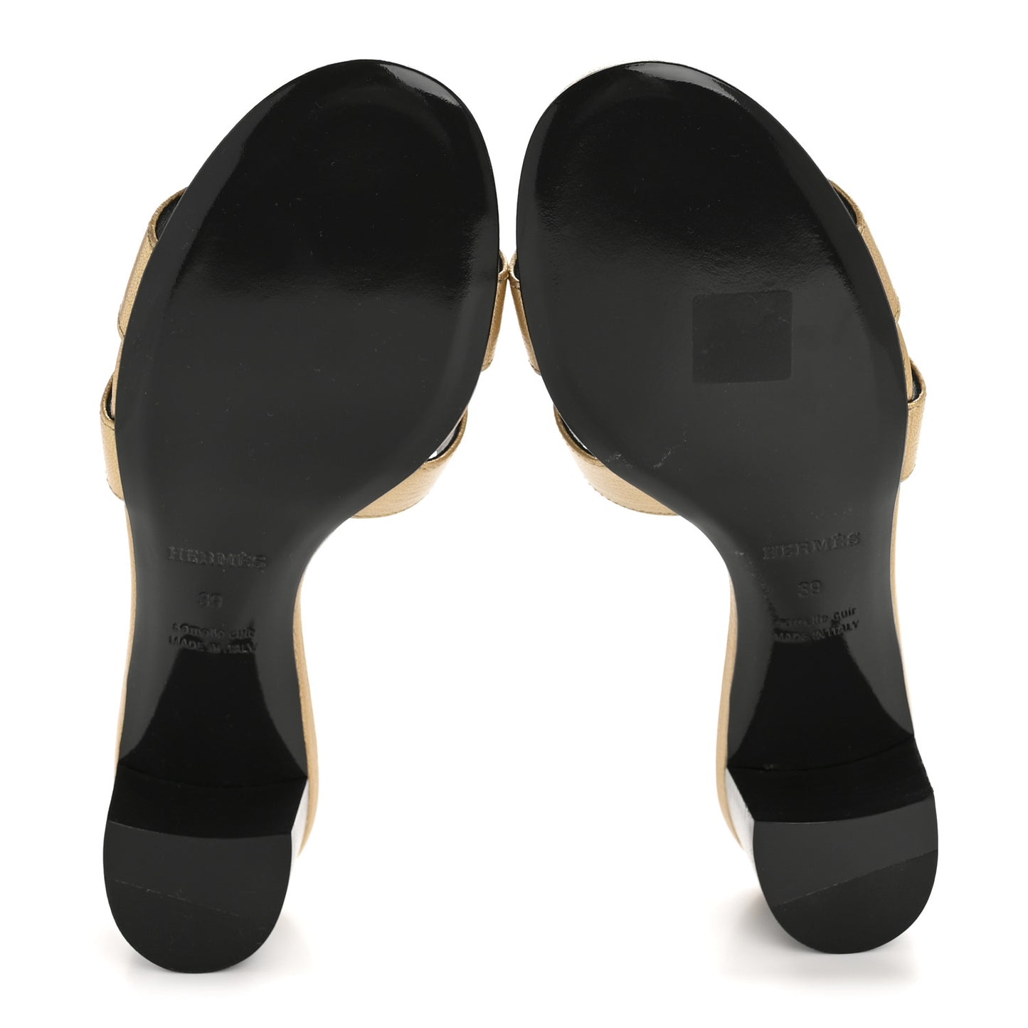 Metallic Goatskin Oasis Sandals 39 Dore