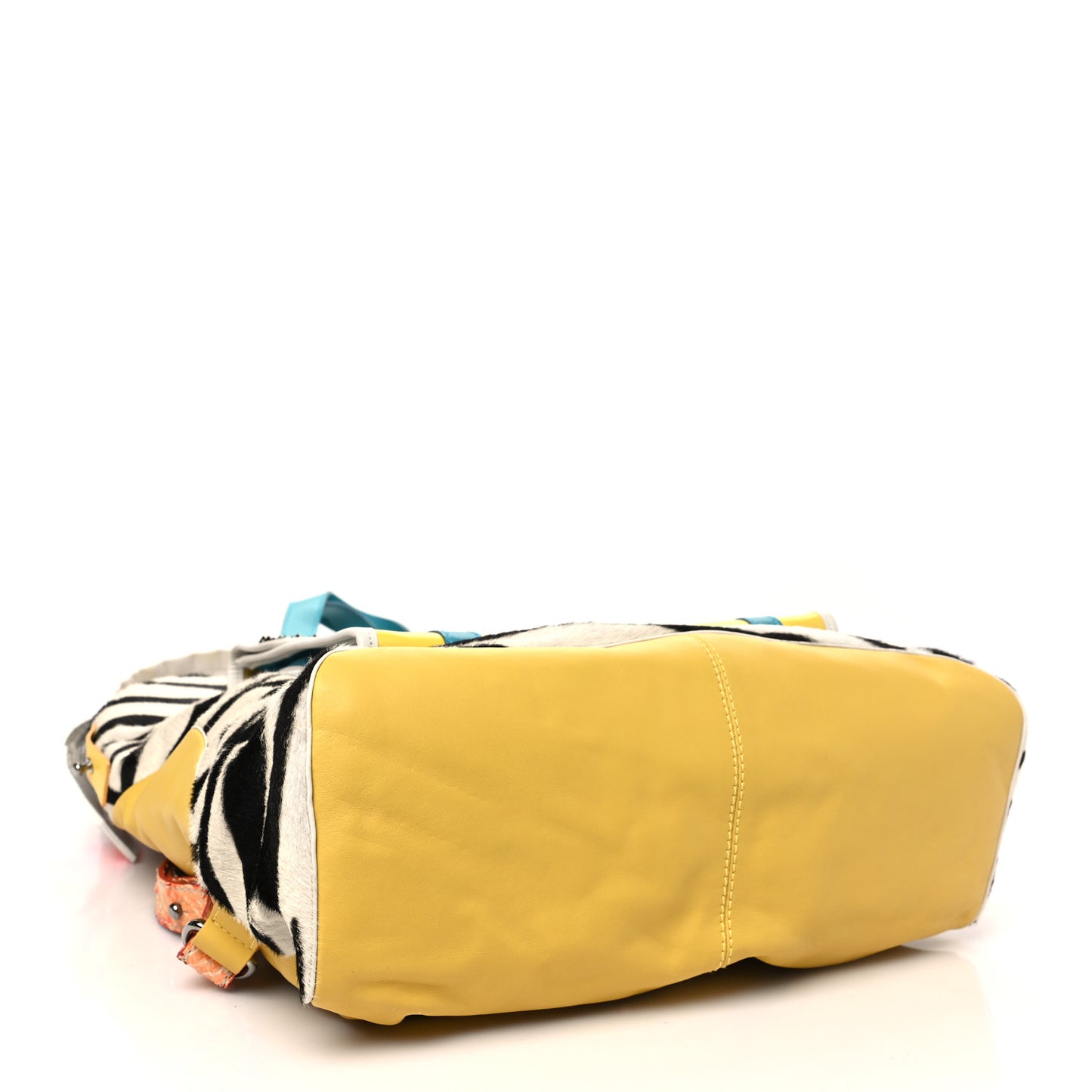 Pony Hair Calfskin Snakeskin Spikes Zebra Print Syd Backpack Multicolor