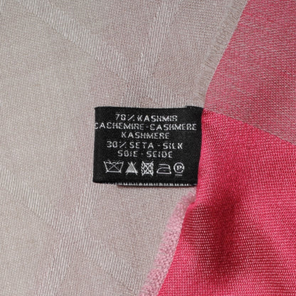 Chanel Cashmere Silk Diamond Logo Scarf 6 of 6