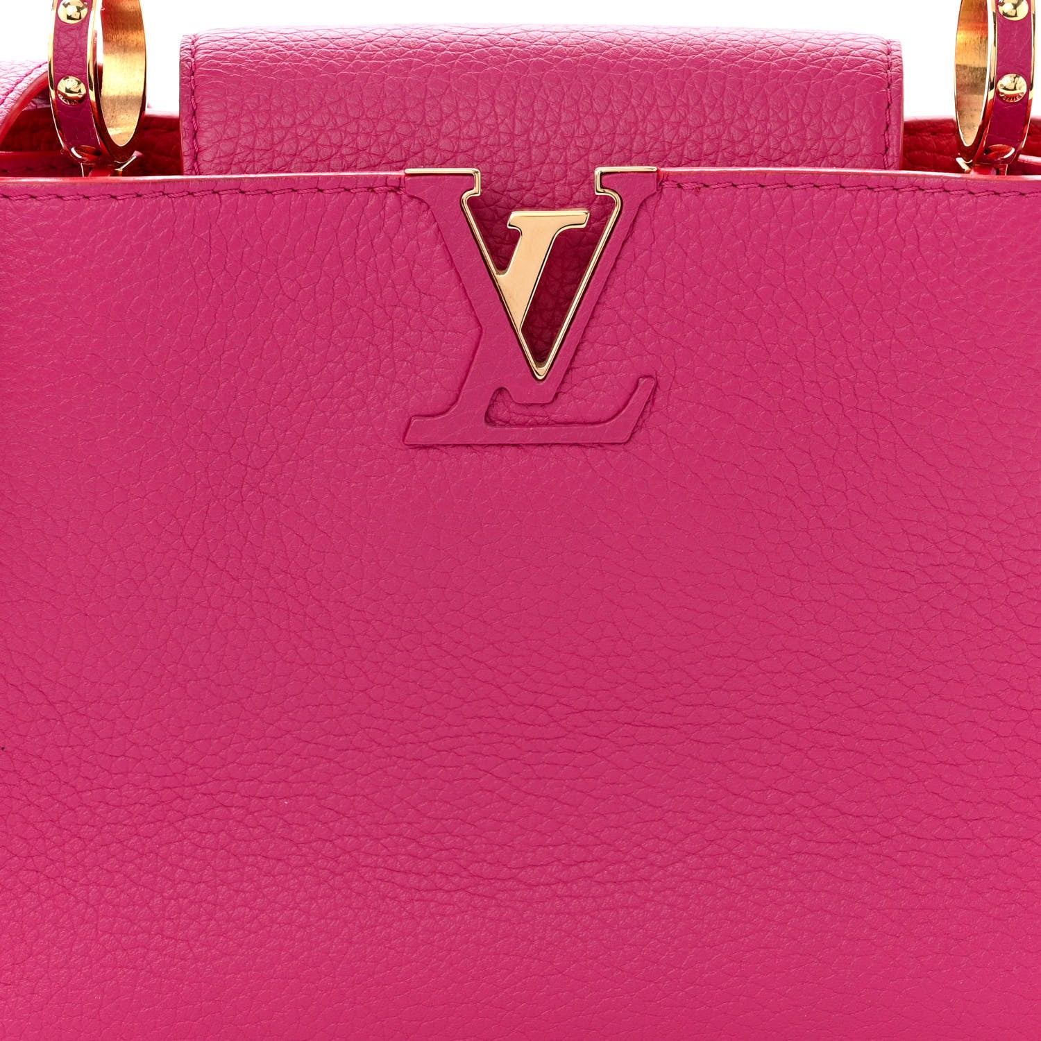 Louis Vuitton Taurillon Capucines BB Hibiscus Flamingo 7 of 11
