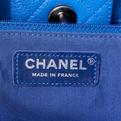 Chanel Caviar Quilted Large Classic Shopping Tote Blue 6 of 10