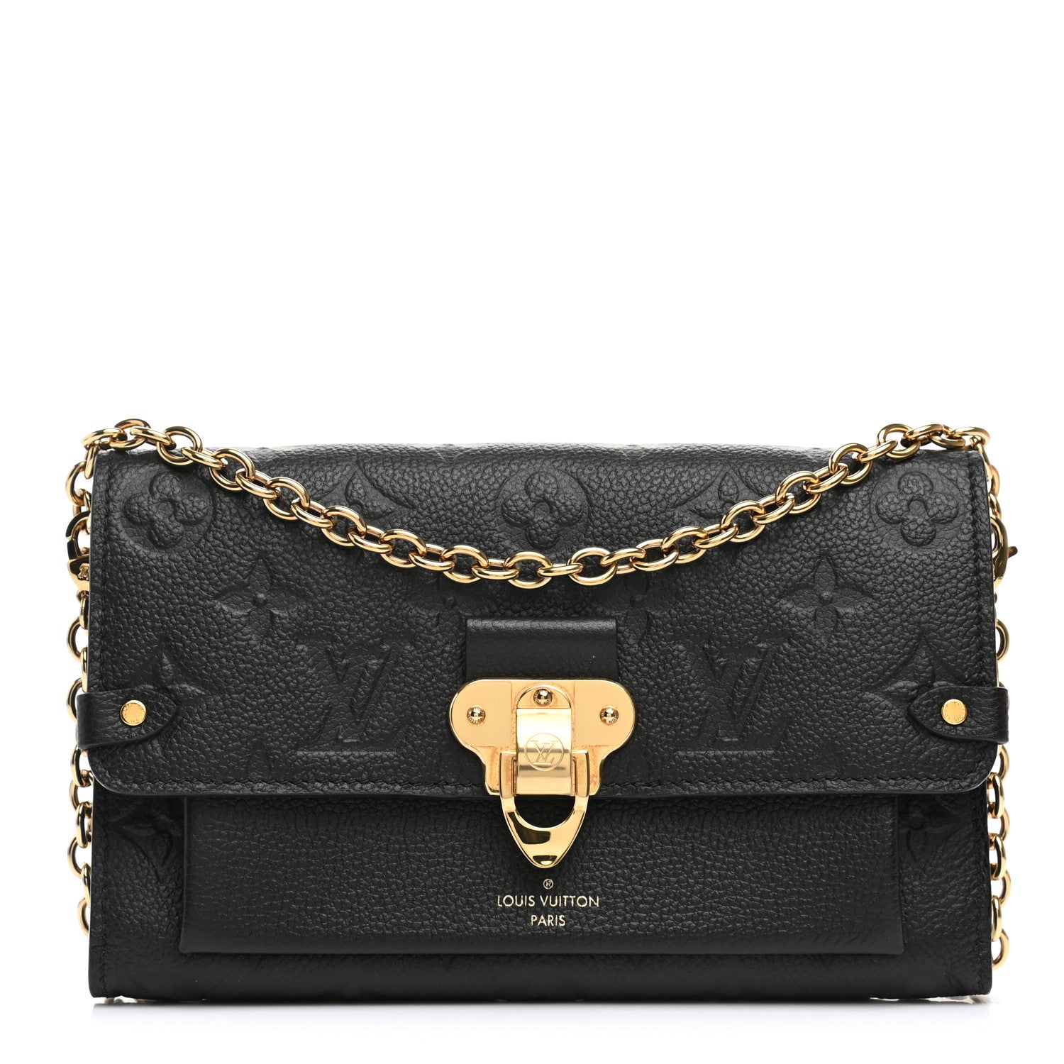 Louis Vuitton Empreinte Vavin Chain Wallet Black 1 of 11