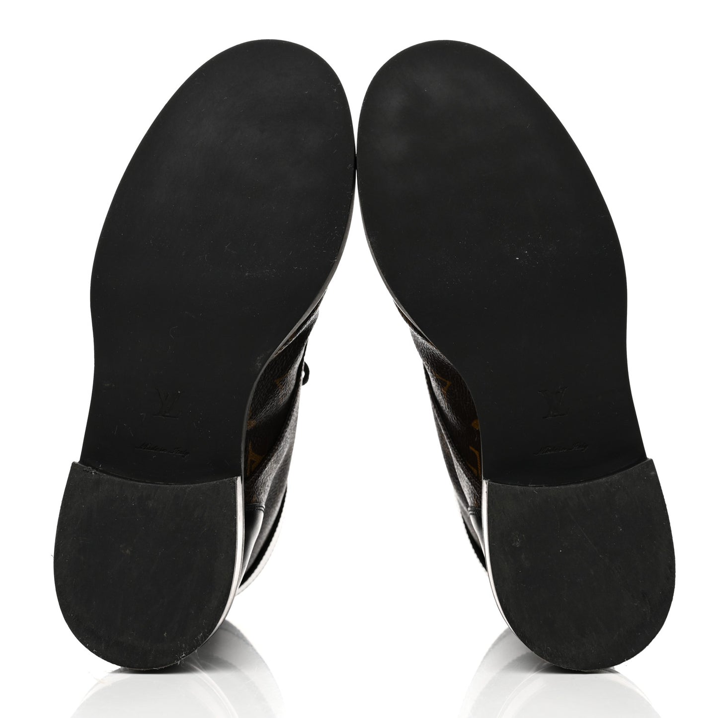 Calfskin Monogram Wonderland Flat Ranger Boots 37.5 Black