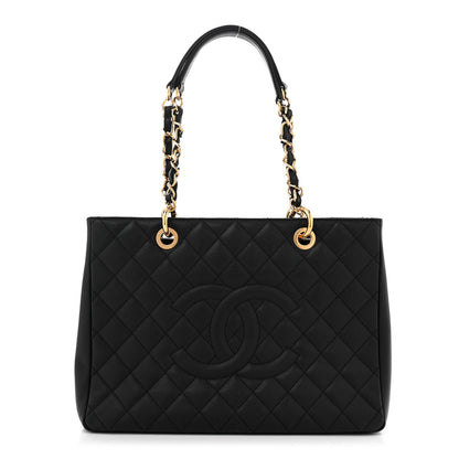 Chanel Caviar Quilted Grand Shopping Tote GST Black 1 of 13