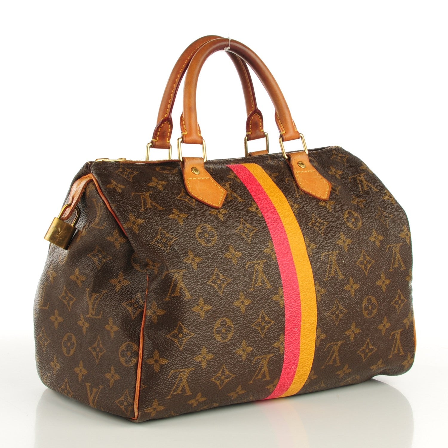 Louis Vuitton Monogram My LV Heritage Speedy 30 Fuchsia Yellow 3 of 9
