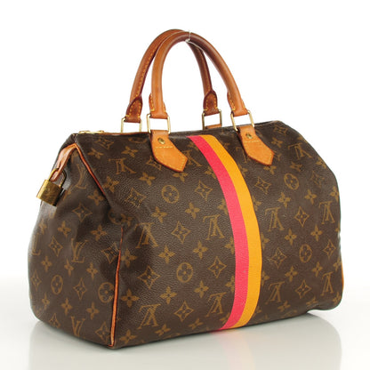 Louis Vuitton Monogram My LV Heritage Speedy 30 Fuchsia Yellow 3 of 9