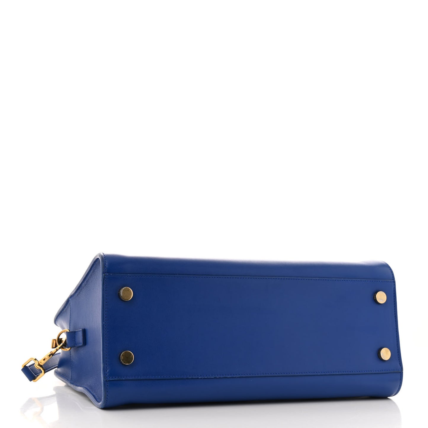 Calfskin Small Monogram Cabas Blue Majorelle