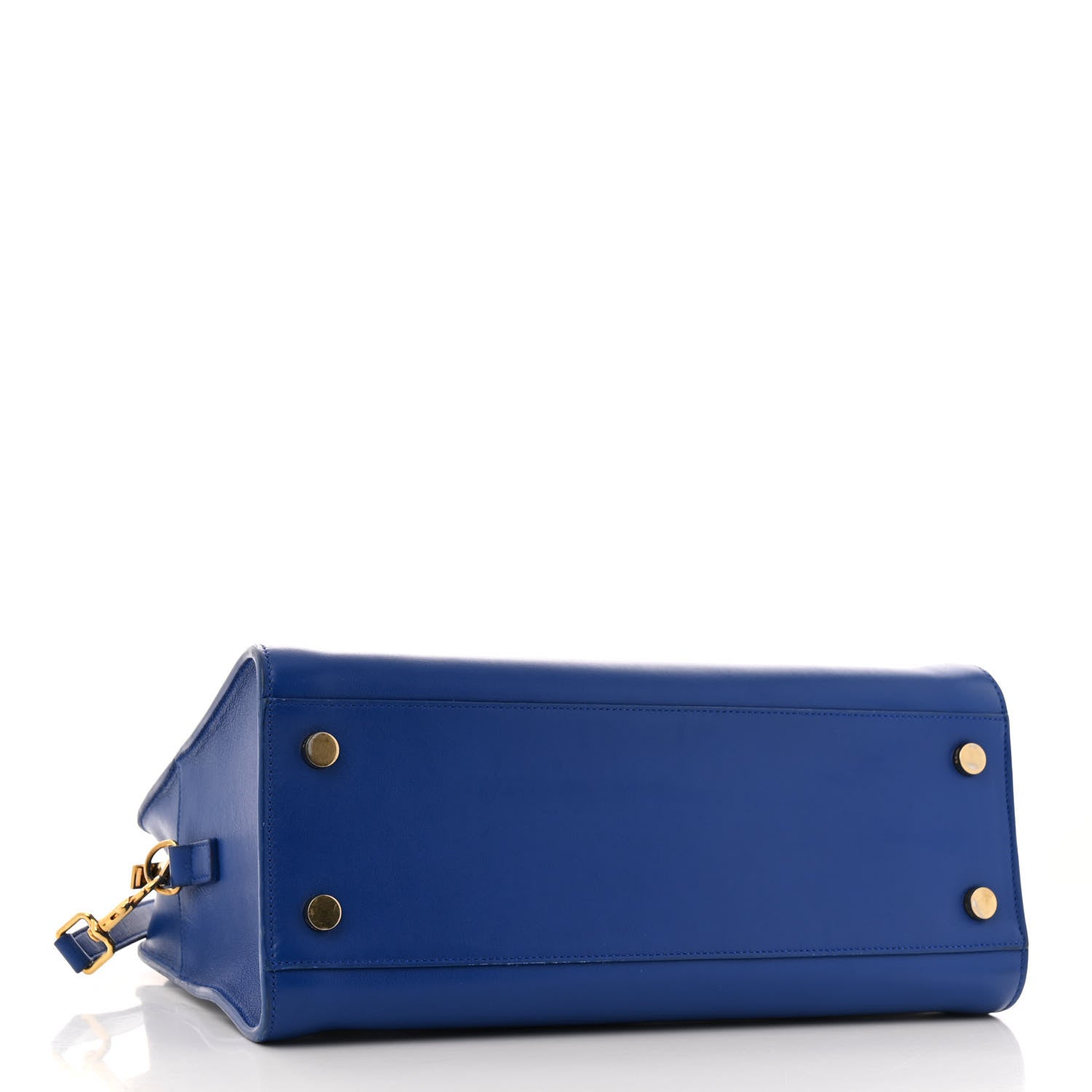 Saint Laurent Calfskin Small Monogram Cabas Blue Majorelle 4 of 15