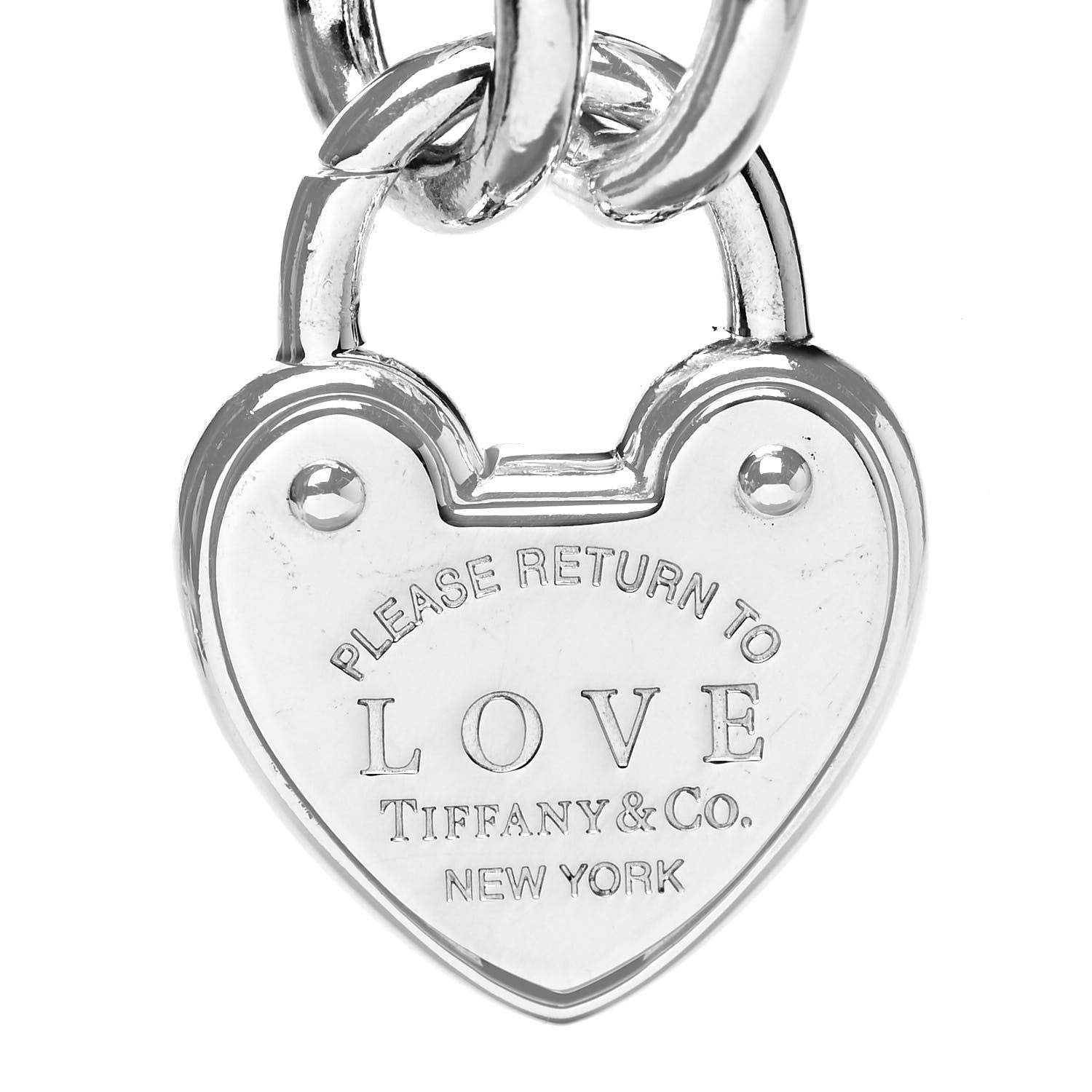 Tiffany Sterling Silver Return to Tiffany Love Lock Bracelet
