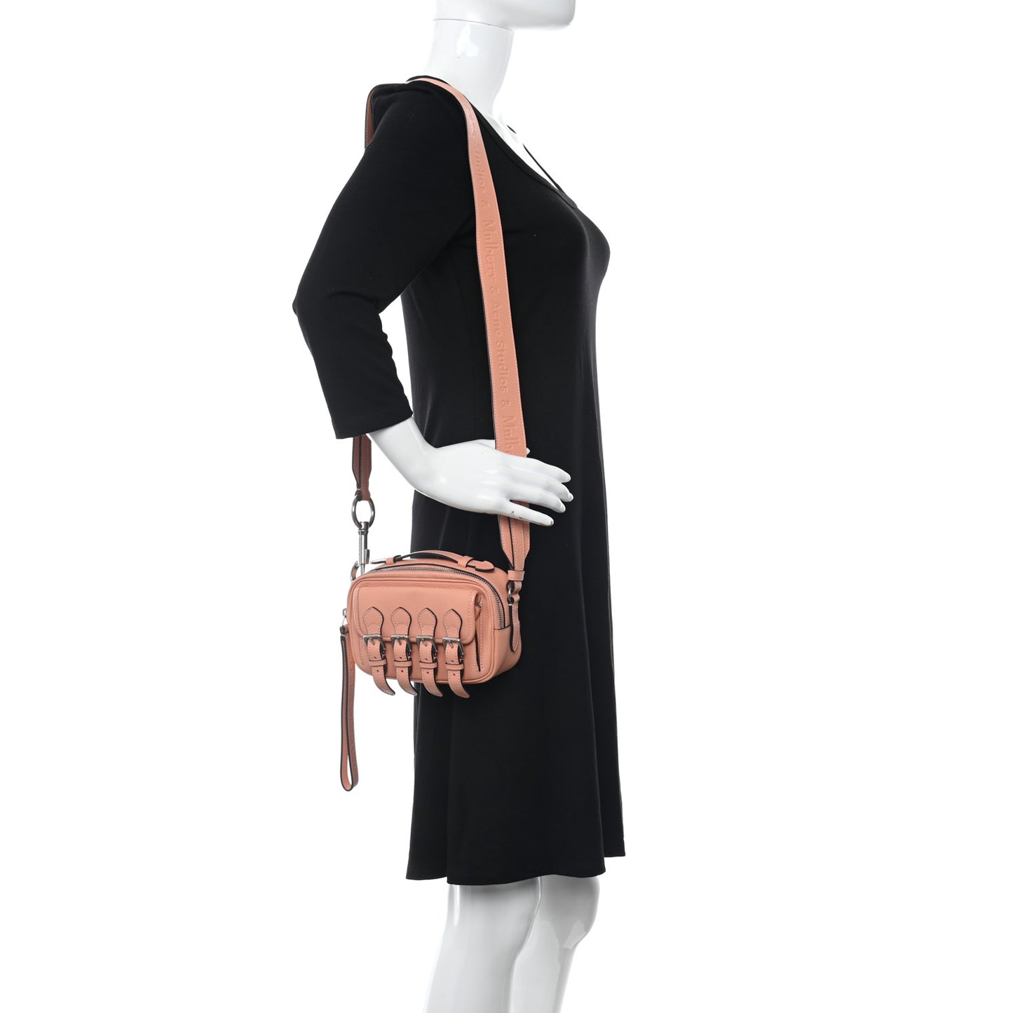 x ACNE STUDIOS Calfskin Mini Messenger Bag Pink