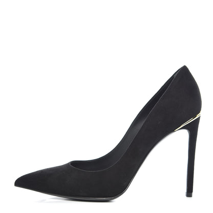 Louis Vuitton Suede Eyeline Pumps 38 Black 1 of 9