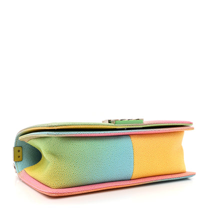 Chanel Caviar Quilted Medium Cuba Rainbow Boy Flap Multicolor 4 of 15