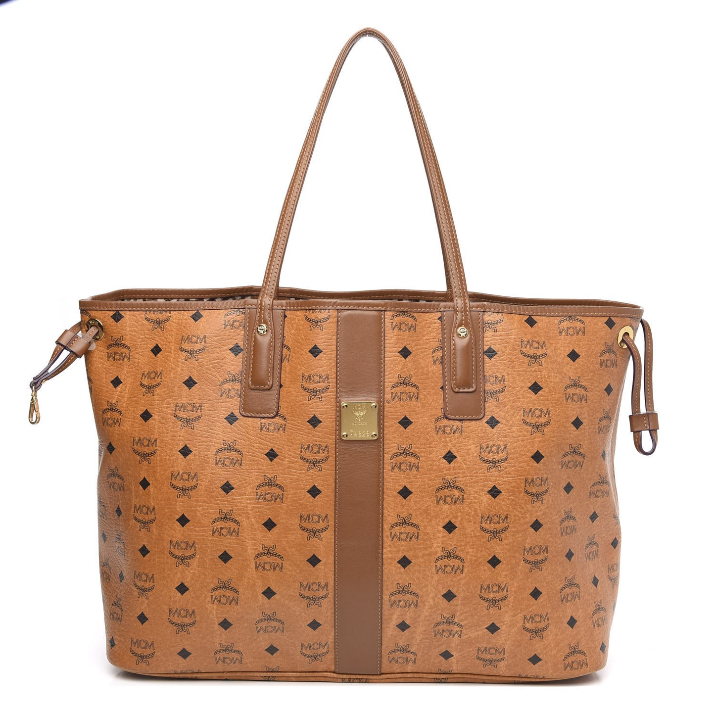 Visetos Large Liz Reversible Shopper Tote Cognac