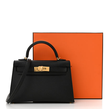 Hermes Epsom Mini Kelly Sellier 20 Black 11 of 11